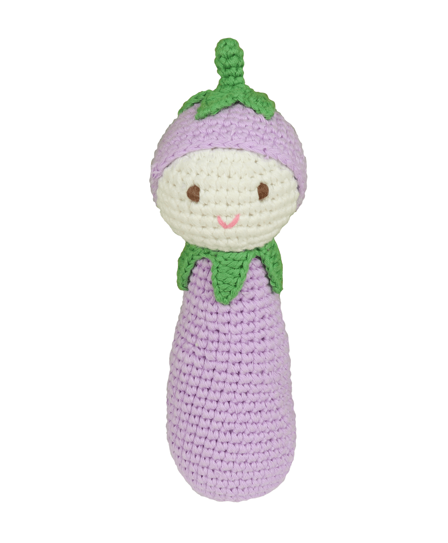 Baby Aubergine Rattle