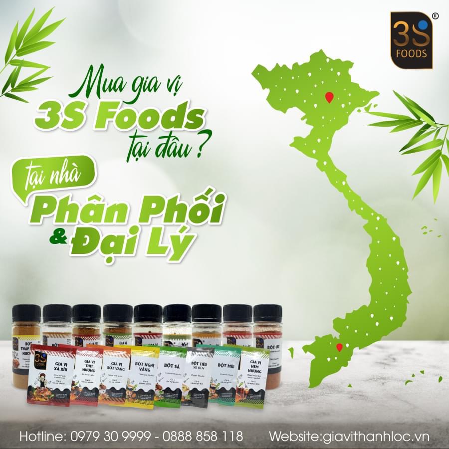 Mua Gia vị 𝟯𝗦 𝗙𝗢𝗢𝗗𝗦 Tại Đâu?