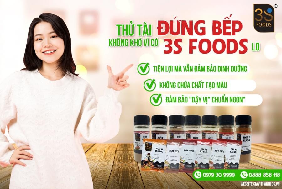 THỬ TÀI ĐỨNG BẾP - KHÔNG KHÓ VÌ CÓ 𝟯𝗦 𝗙𝗢𝗢𝗗𝗦