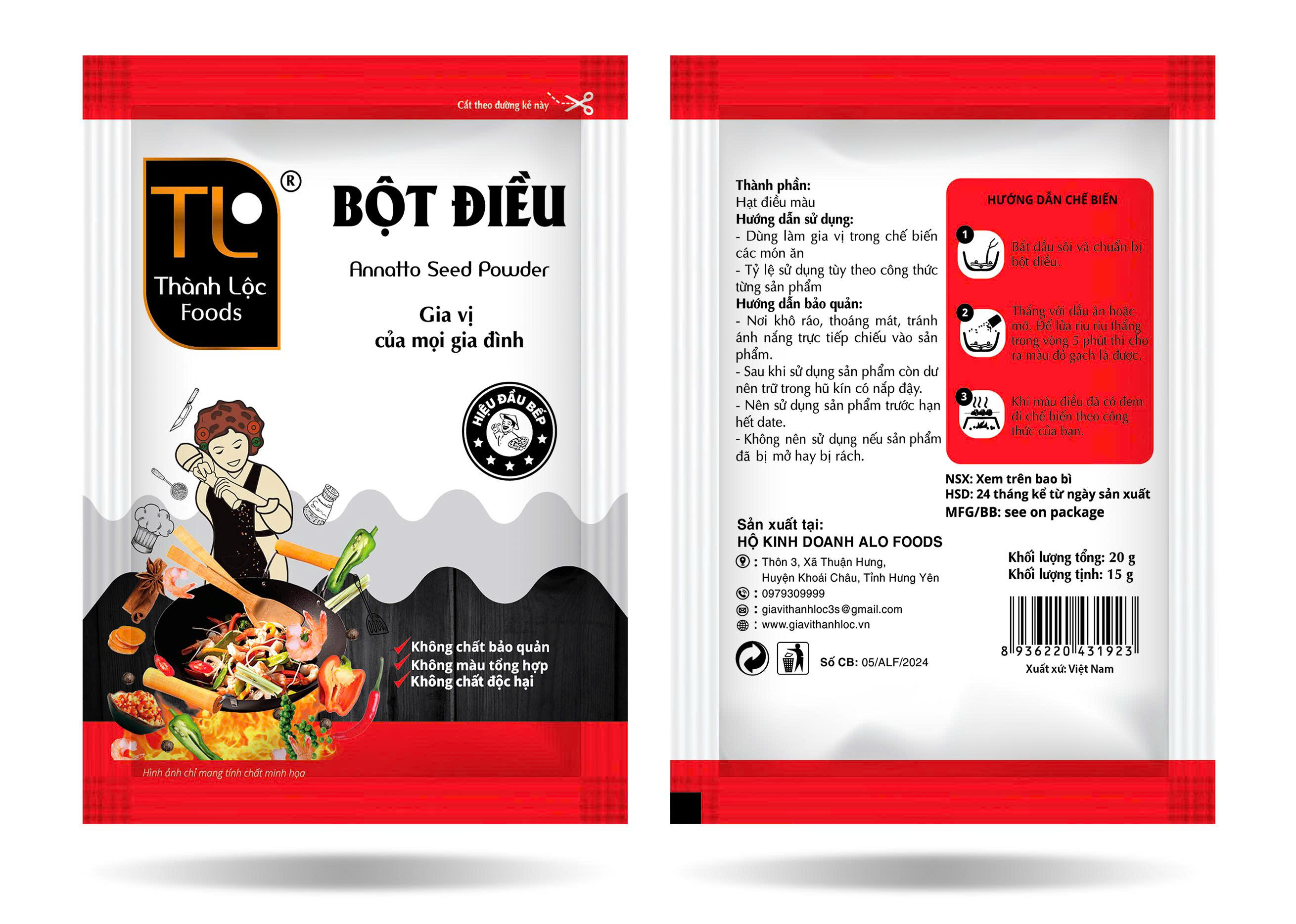Bột điều G20g (15g)