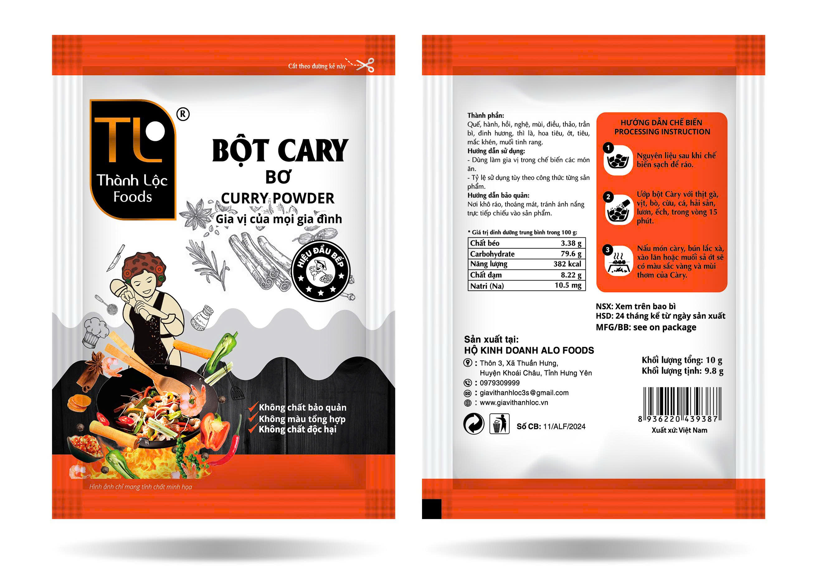 Bột cà ry (bơ) G10g (9.8g)