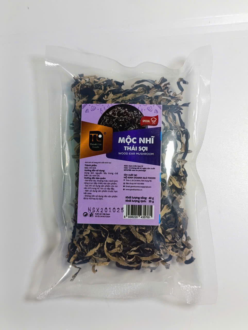 Mộc nhĩ (thái sợi) G40g (35g)