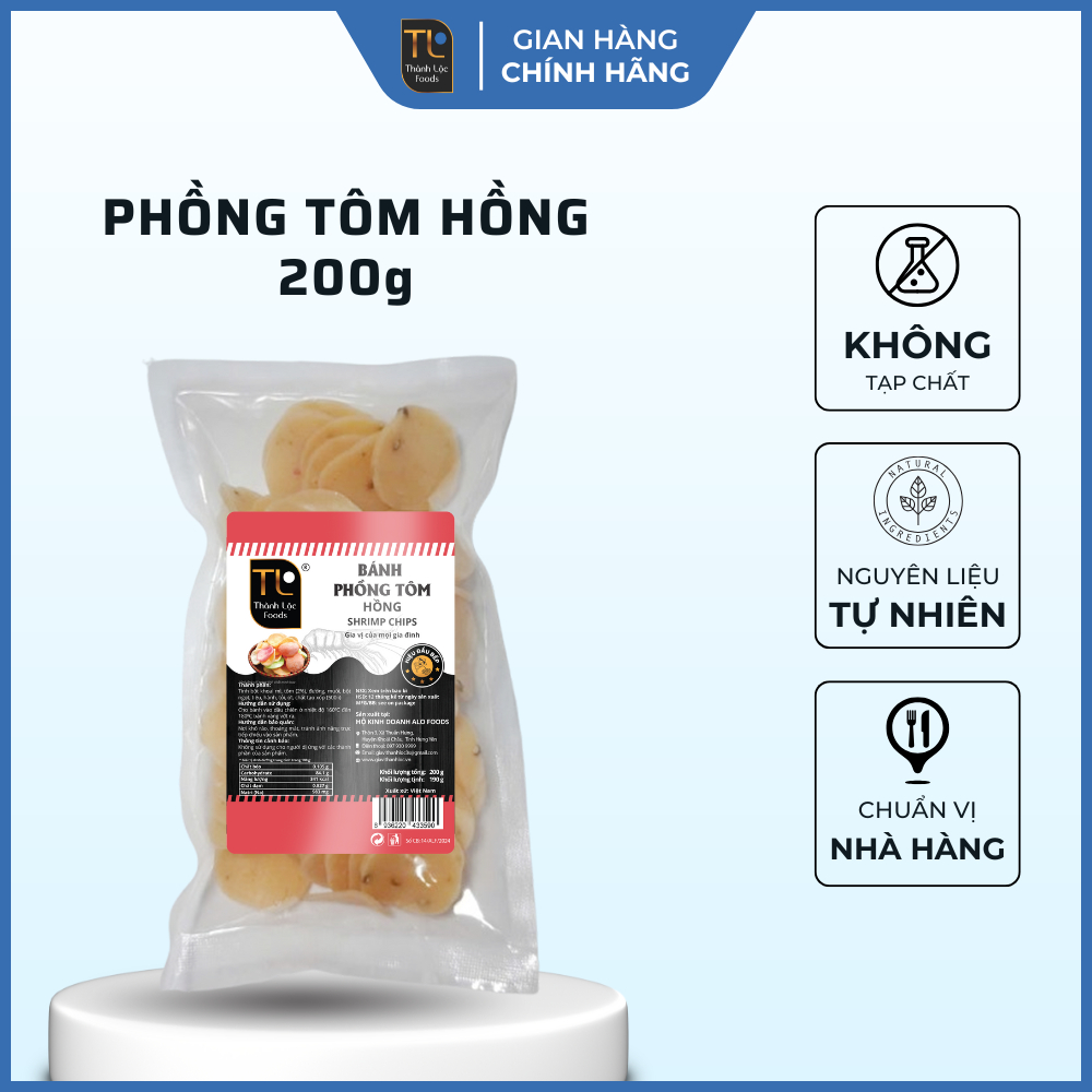 Bánh phồng tôm hồng G200g (190g)