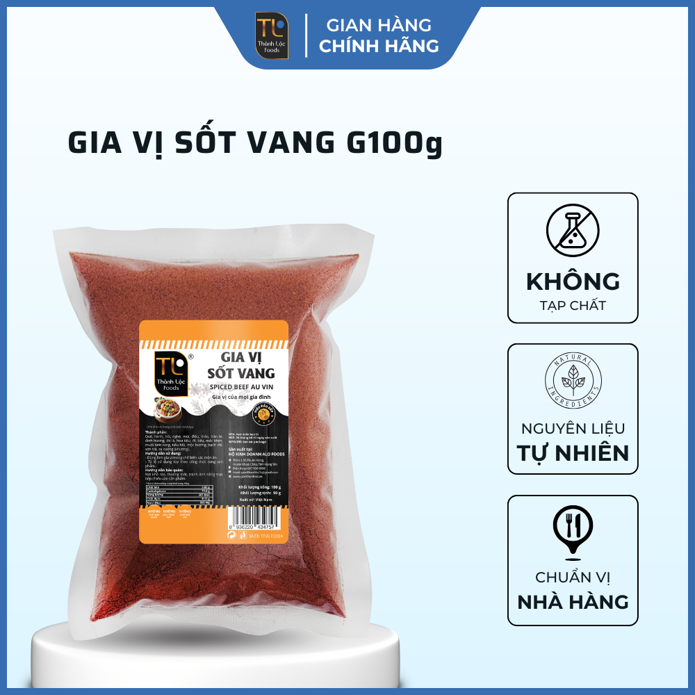 Gia vị sốt vang 100g (90g)