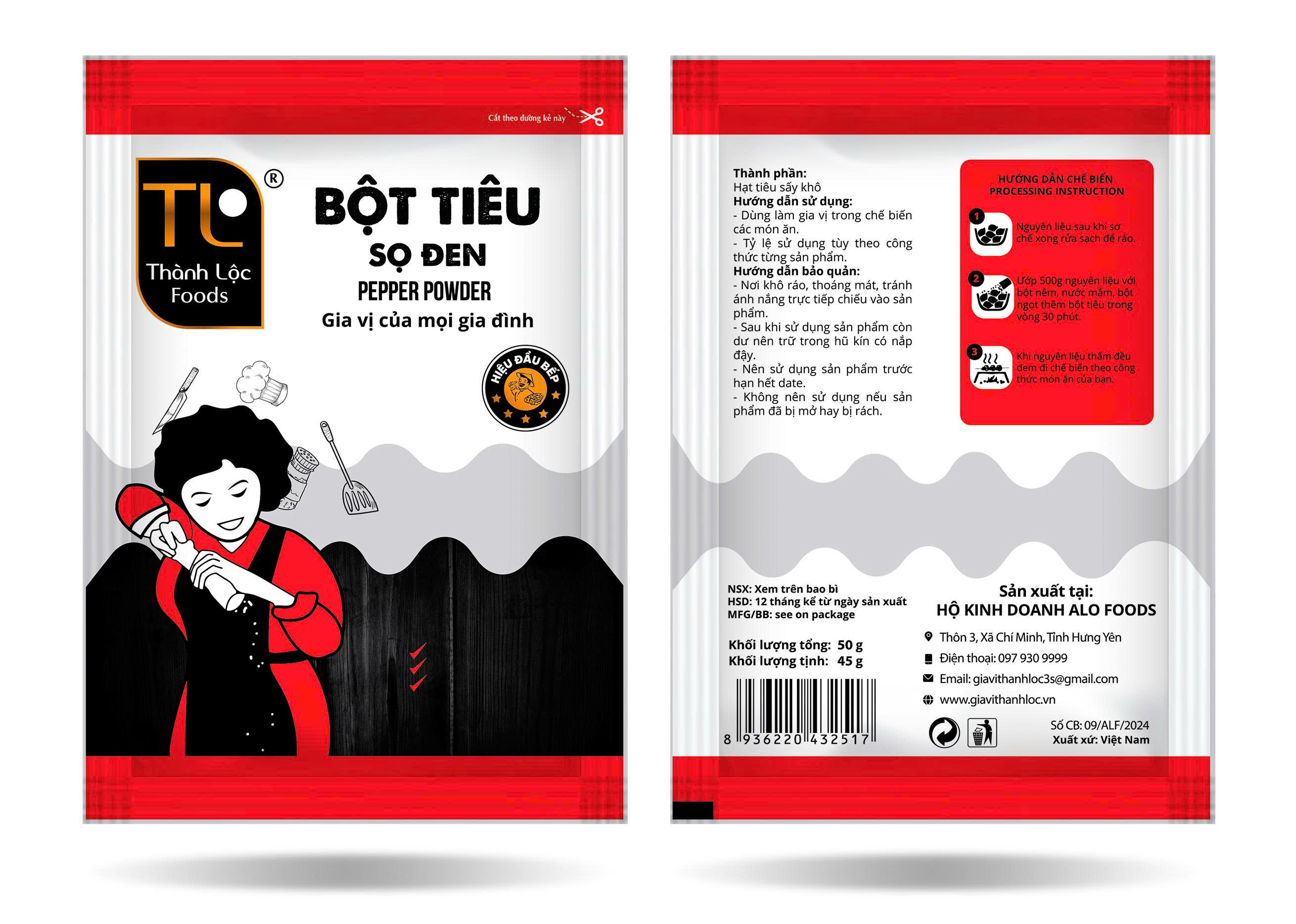 Bột tiêu (sọ đen) G50g (45g)