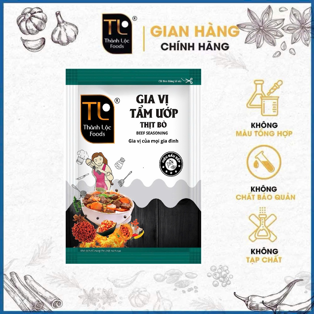 Gia vị ướp thịt bò G10g (9.8g)