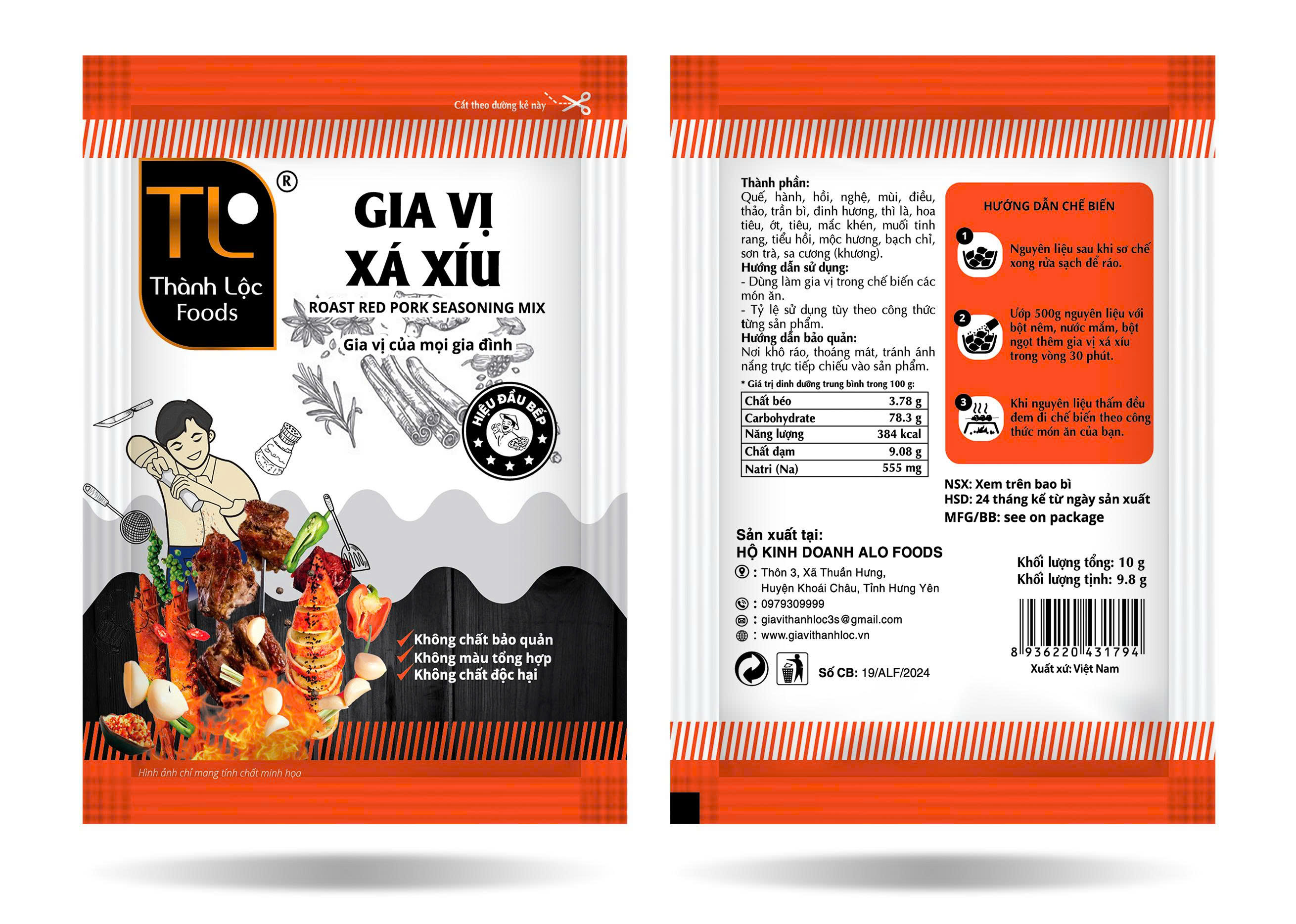 Gia vị xá xíu G10g(9.8g)