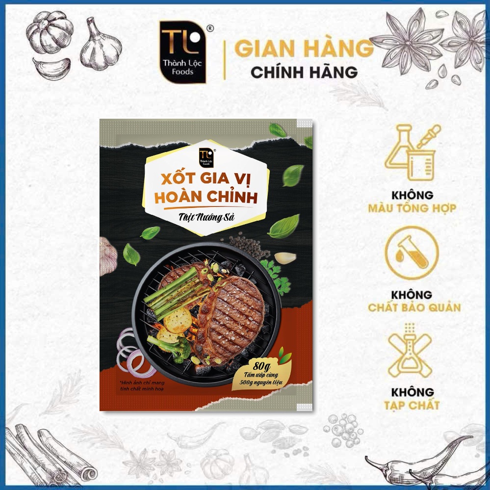 Xốt gia vị hoàn chỉnh (Thịt nướng sả) G85g (80g)