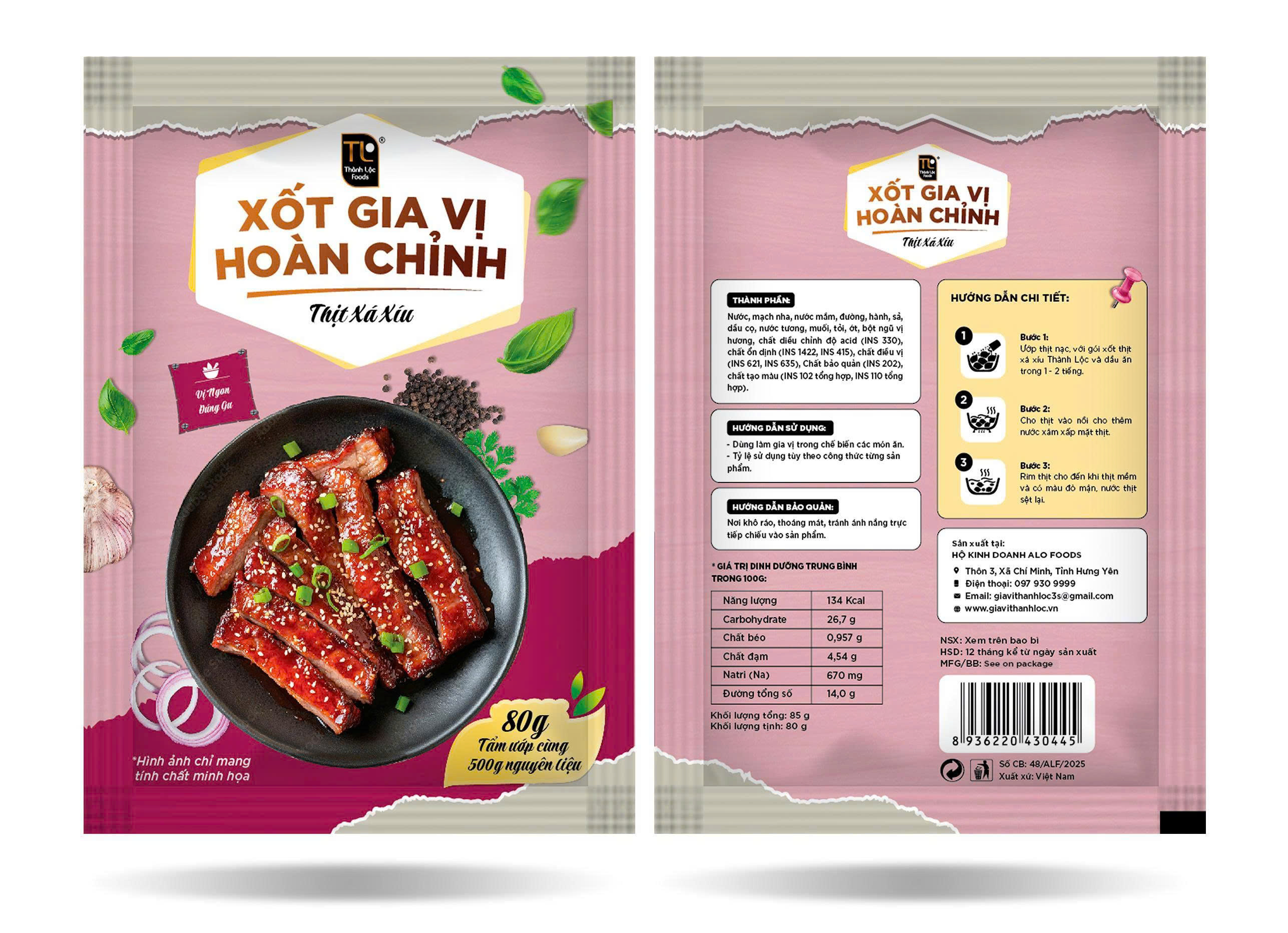 Xốt gia vị hoàn chỉnh (Thịt Xá Xíu) G85g (80g)