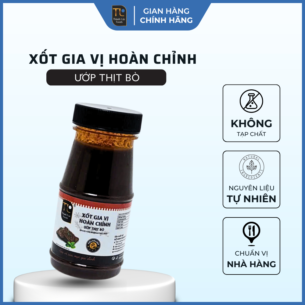 Xốt gia vị hoàn chỉnh (Ướp thịt bò) H140g (126g)