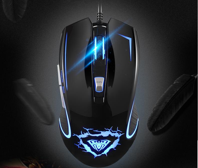 Chuột game giá rẻ | chuột gaming | Chuột aula Sanctions Led Optical 7D