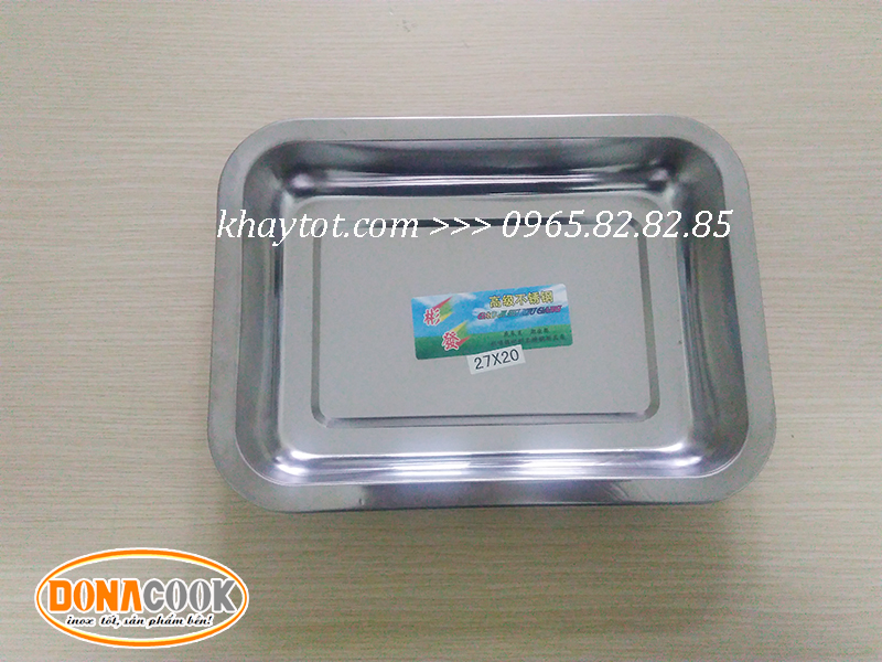 khay inox chữ nhật