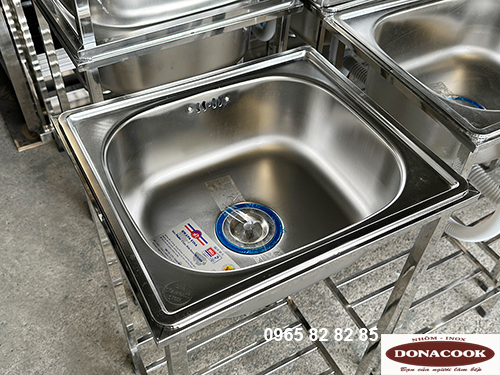 CHẬU INOX RỬA 1 HỐ CÓ CHÂN