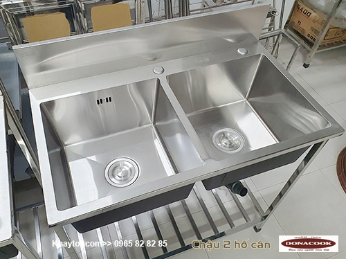 CHẬU RỬA 2 HỐ CÂN