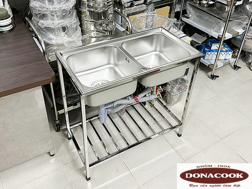 CHẬU 2 HỐ INOX RỬA BÁT