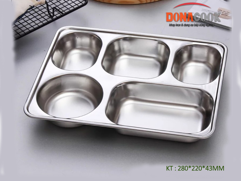KHAY CƠM INOX