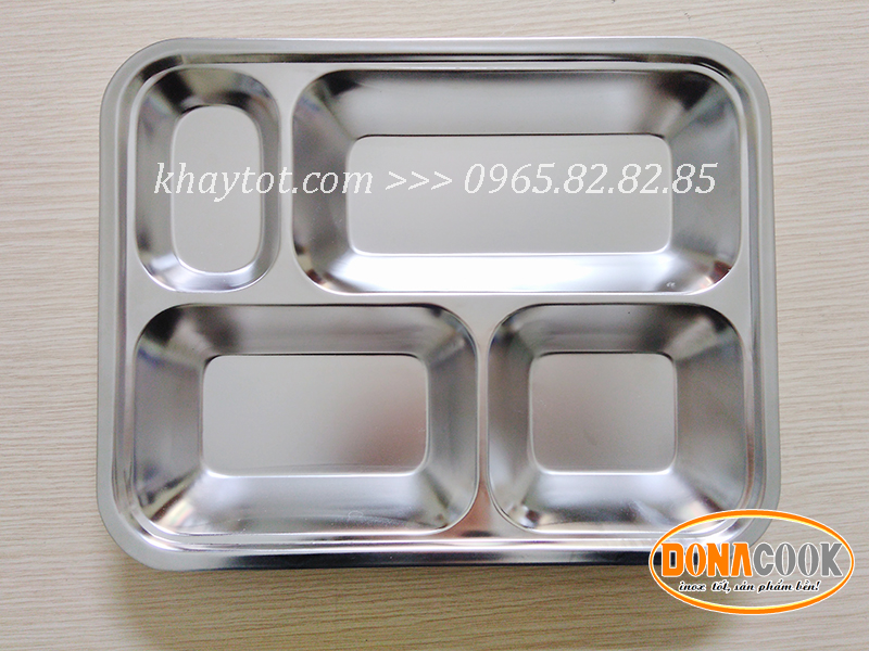 khay cơm inox 4 ngăn