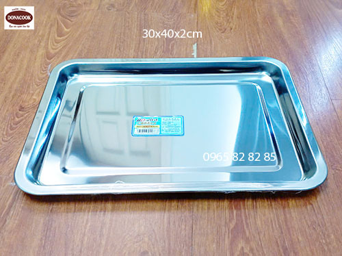 KHAY INOX 30X40X2CM
