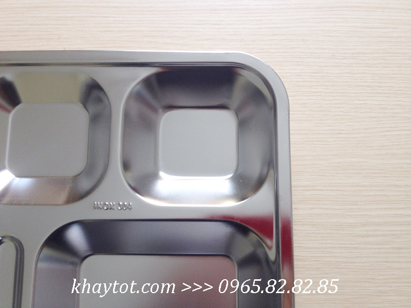 khay cơm inox 5 ngăn cao cấp