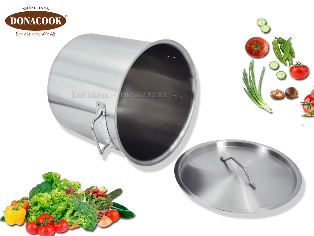 Nồi inox 50lit 3 đáy cao cấp