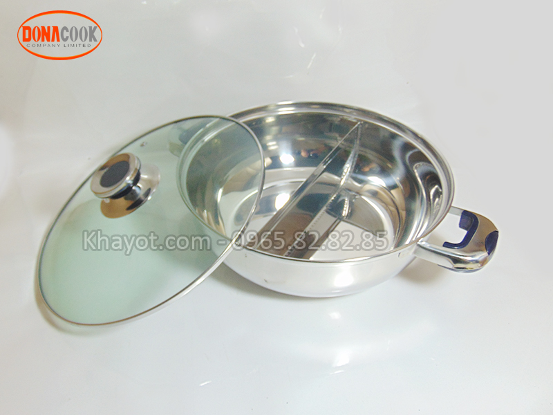 nồi lẩu inox 2 ngăn