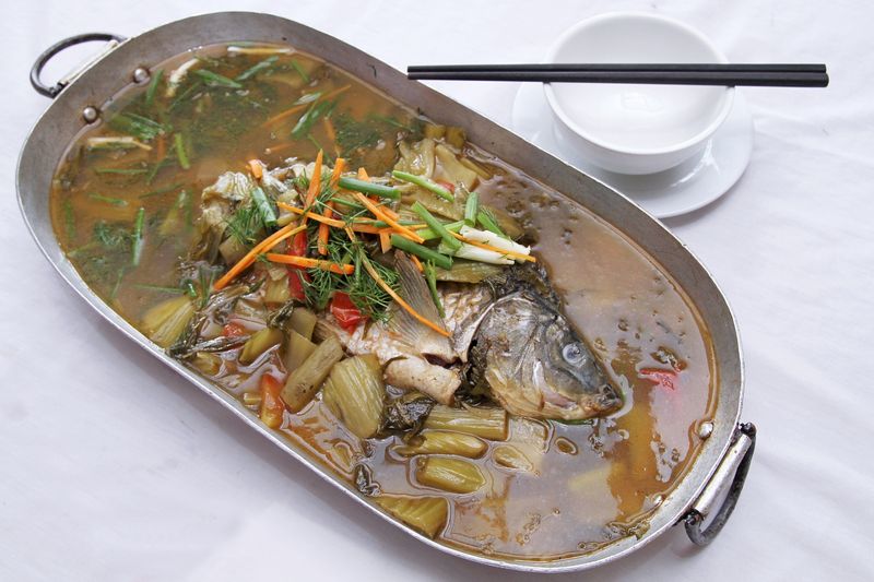 Lẩu cá chép om dưa – Món lẩu truyền thống đậm đà hương vị Việt, chua thanh khó quên