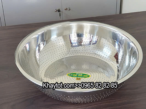 RỔ INOX CÔNG NGHIỆP ĐỘT LỖ NHỎ