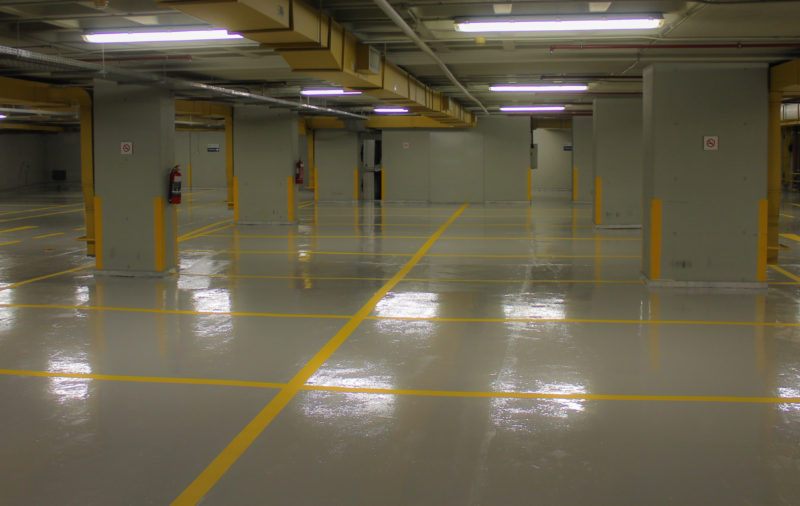 Thi công sơn epoxy bãi xe Thi công sơn epoxy bãi xe