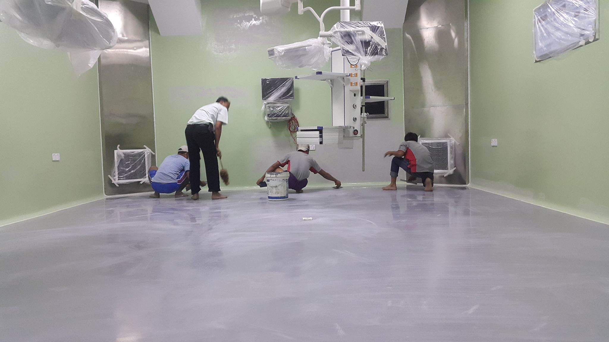 Sơn nền epoxy nhà xưởng Sơn nền epoxy nhà xưởng