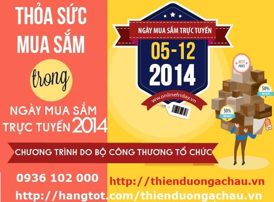 Onlinefriday – Ngày thứ 6 mua sắm trực tuyến 2014