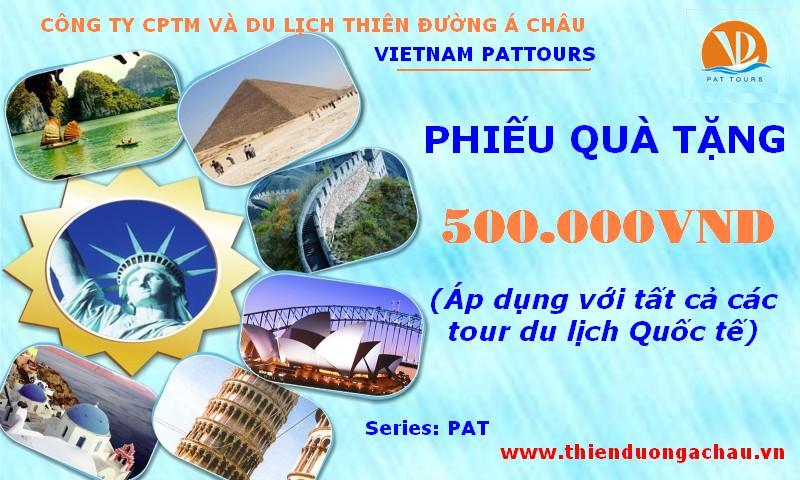 Quy định sử dụng Thẻ Qùa tặng của PATTOURS
