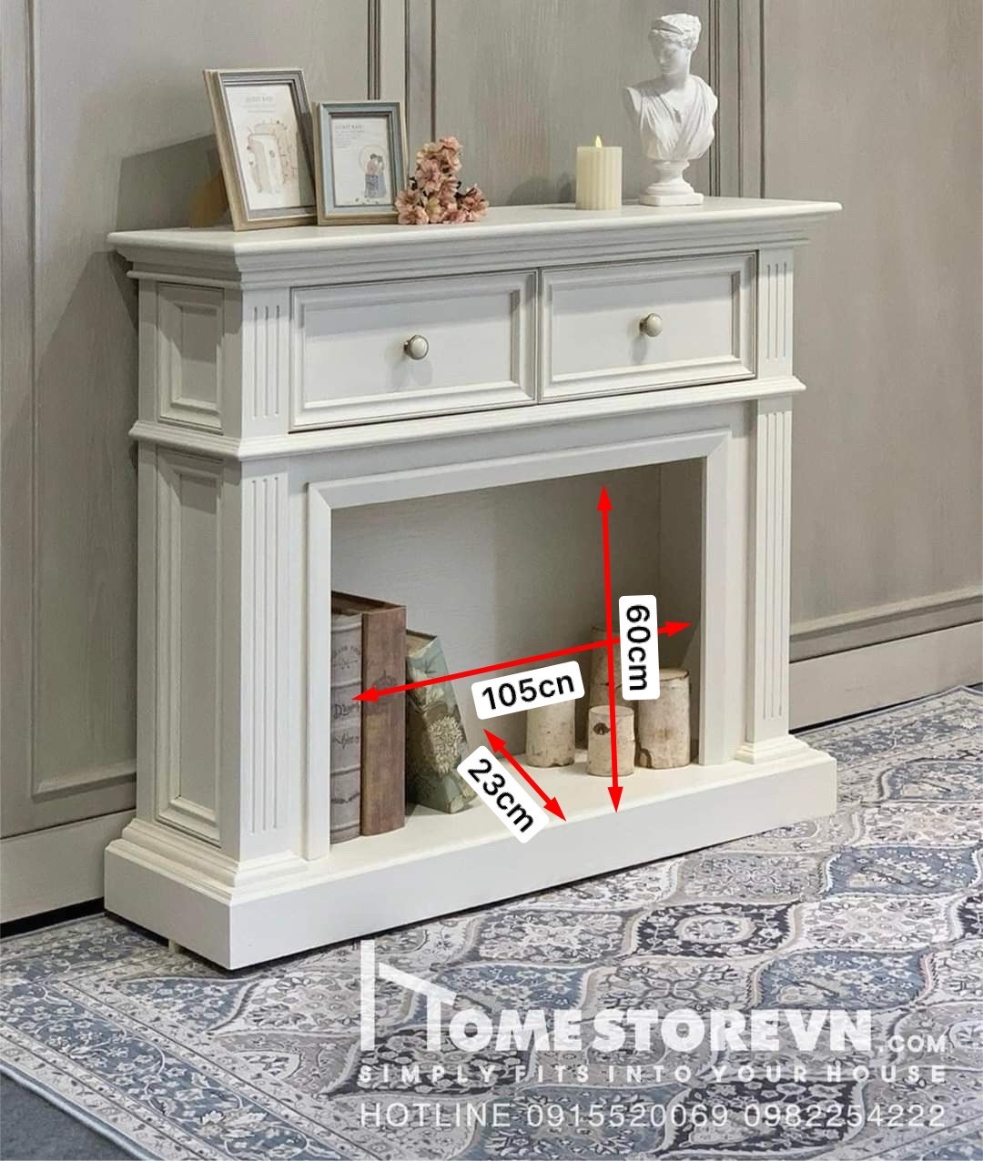 Tủ lò sưởi trang trí - LS1