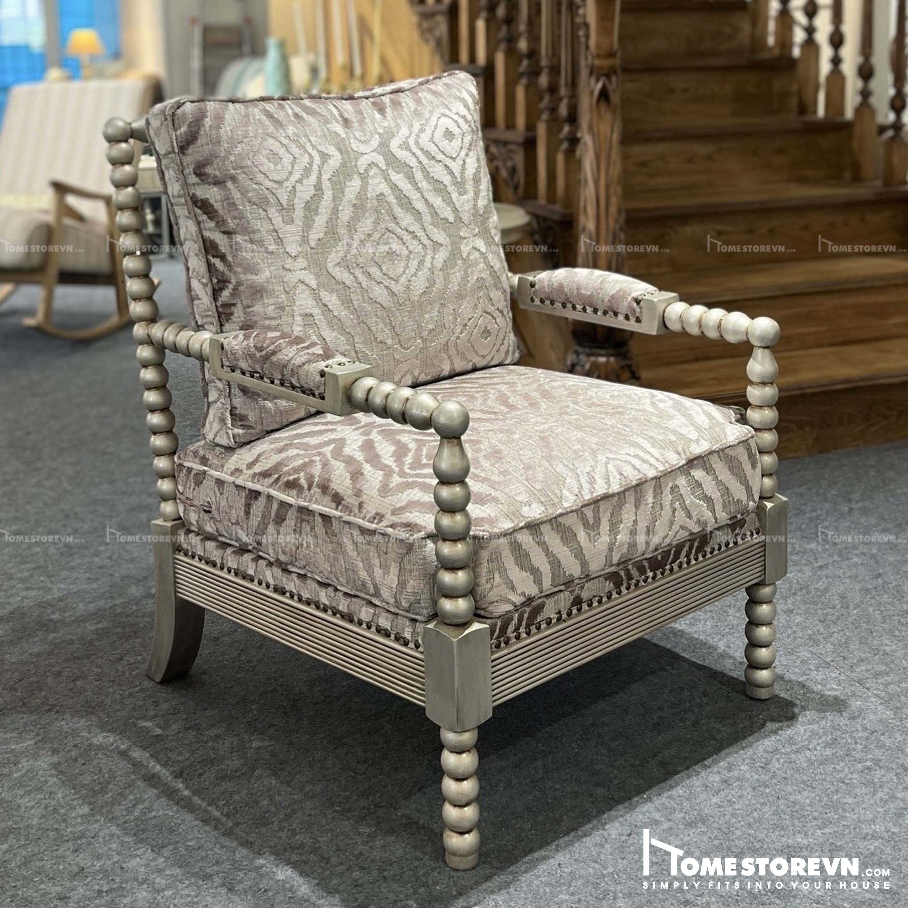 Sofa đơn khung gỗ William - Màu nâu - SFD3N