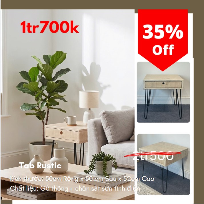 Tab rustic