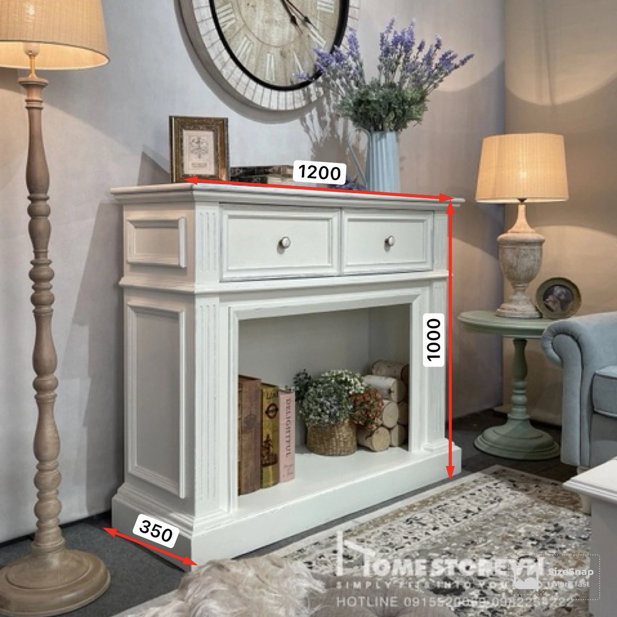 Tủ lò sưởi trang trí - LS1