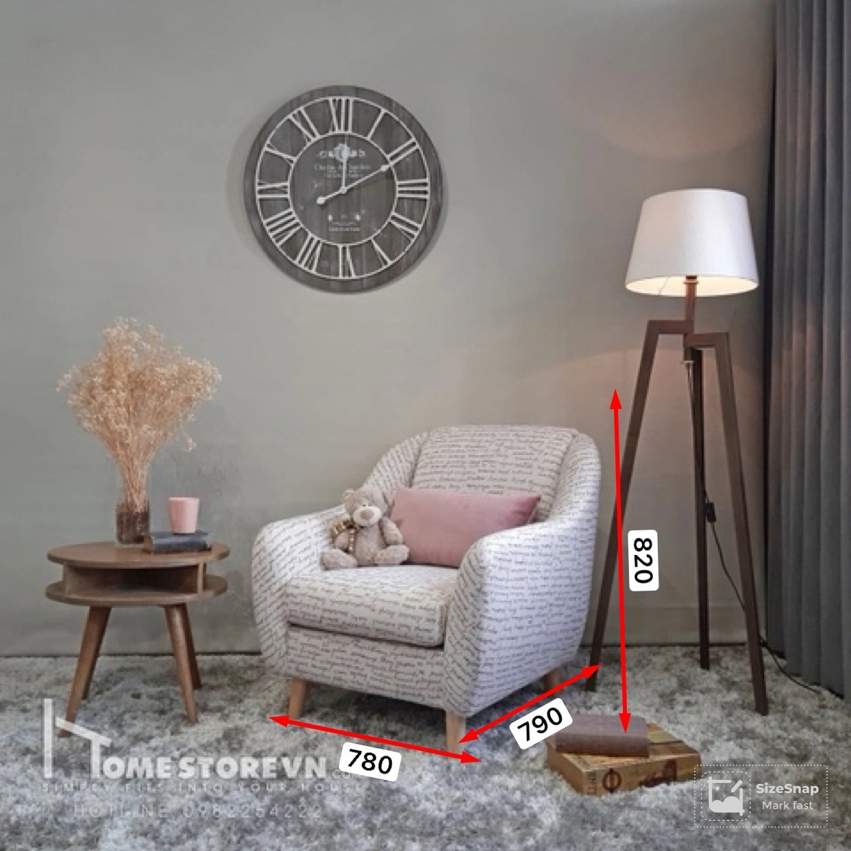 Sofa đơn tay lượn