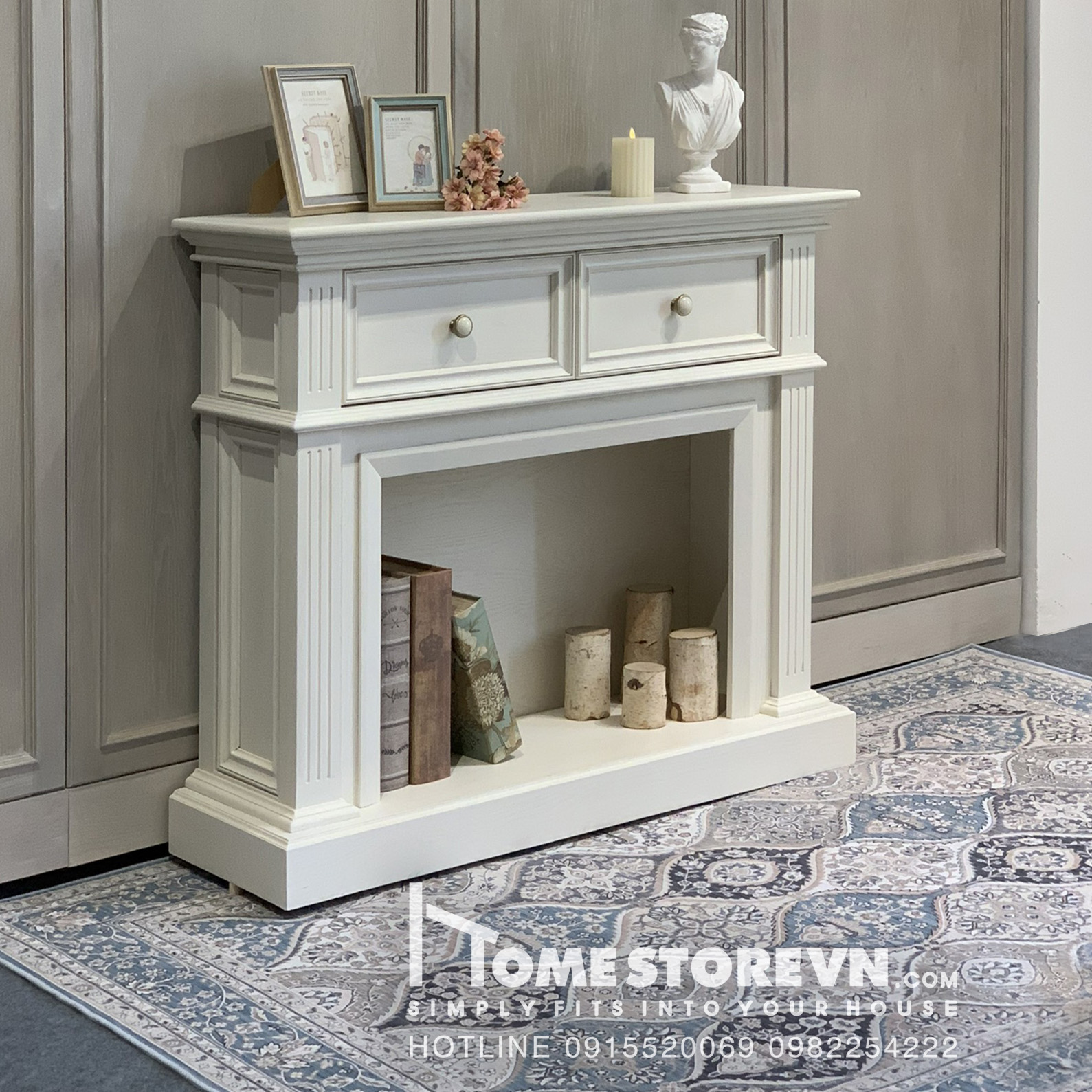 Tủ lò sưởi trang trí - LS1