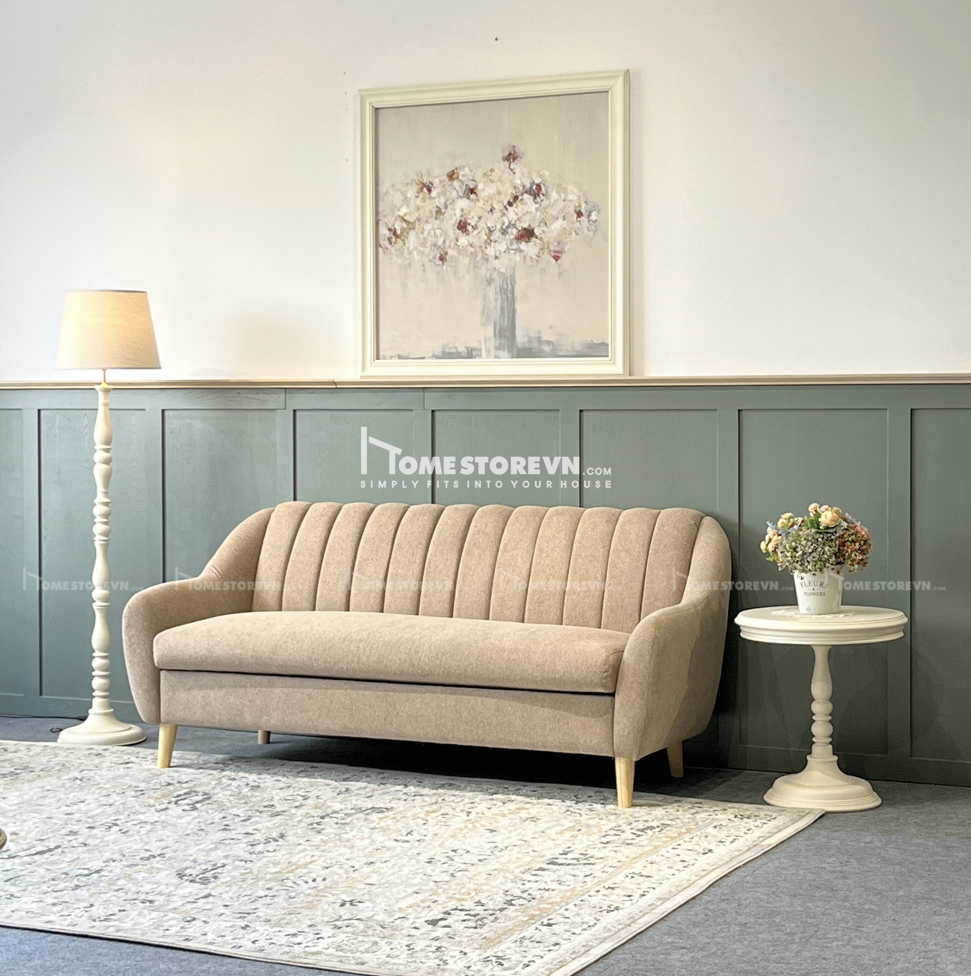 Sofa lưng múi dọc dài 1m8 - SF13