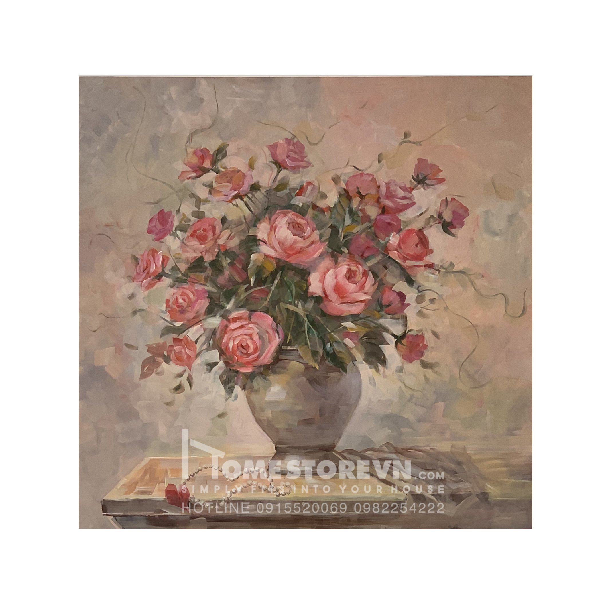 Tranh sơn dầu vuông 900x900