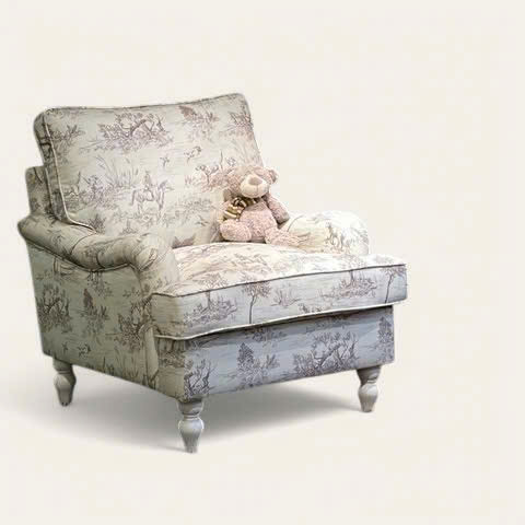 Sofa đơn tay lượn lưng kép