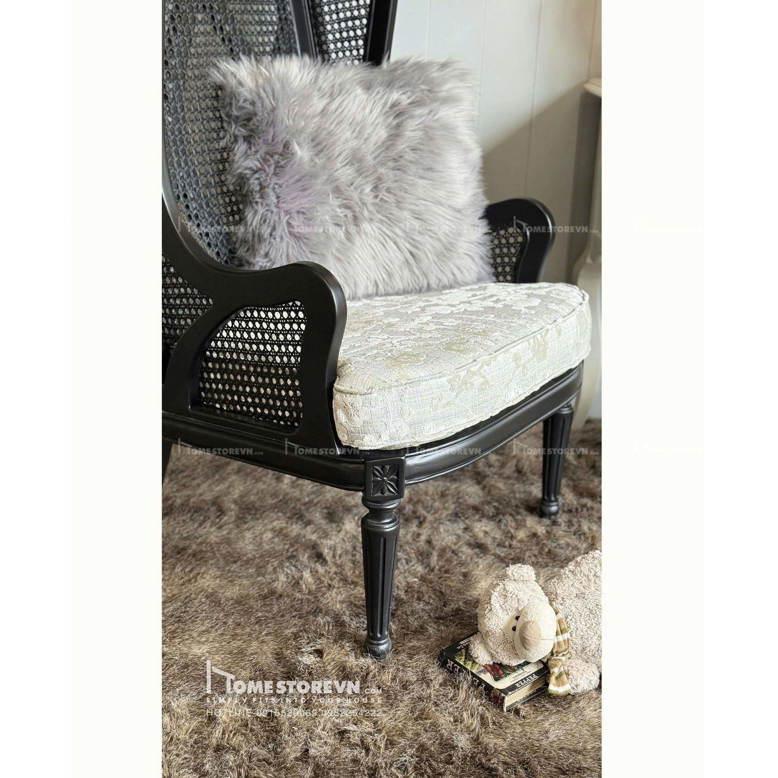 Ghế đơn lưng mây - SFD21