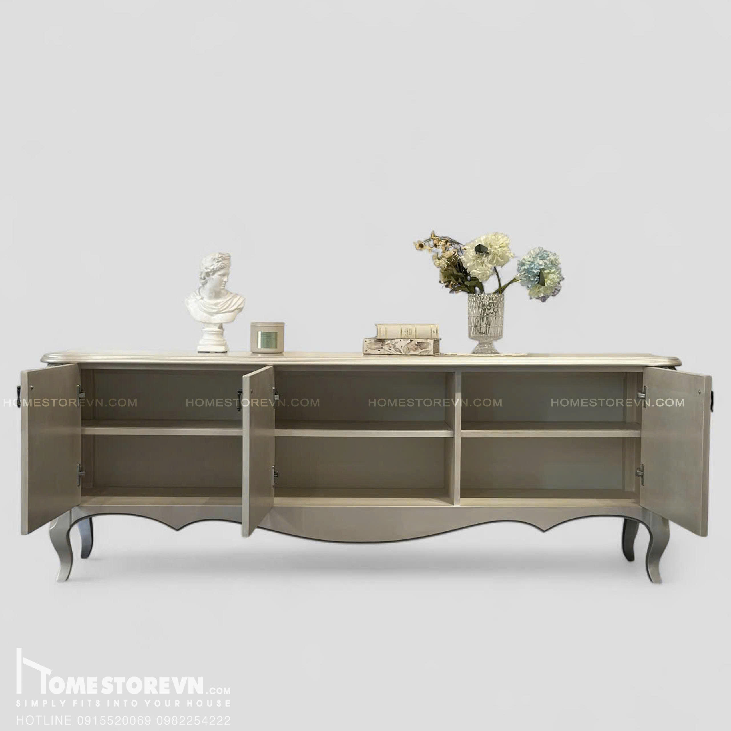 Kệ tivi vintage Champagne - KTV3