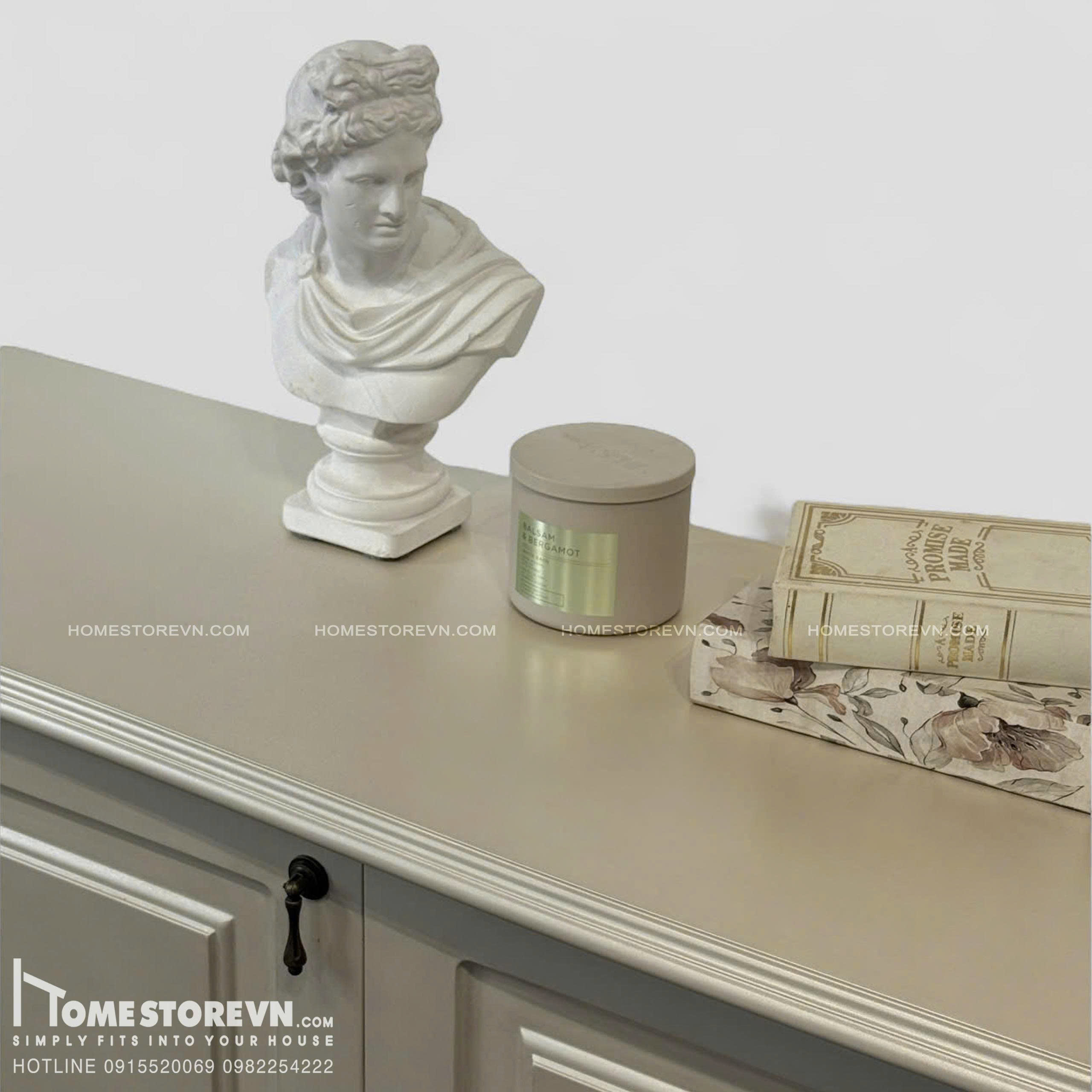 Kệ tivi vintage Champagne - KTV3