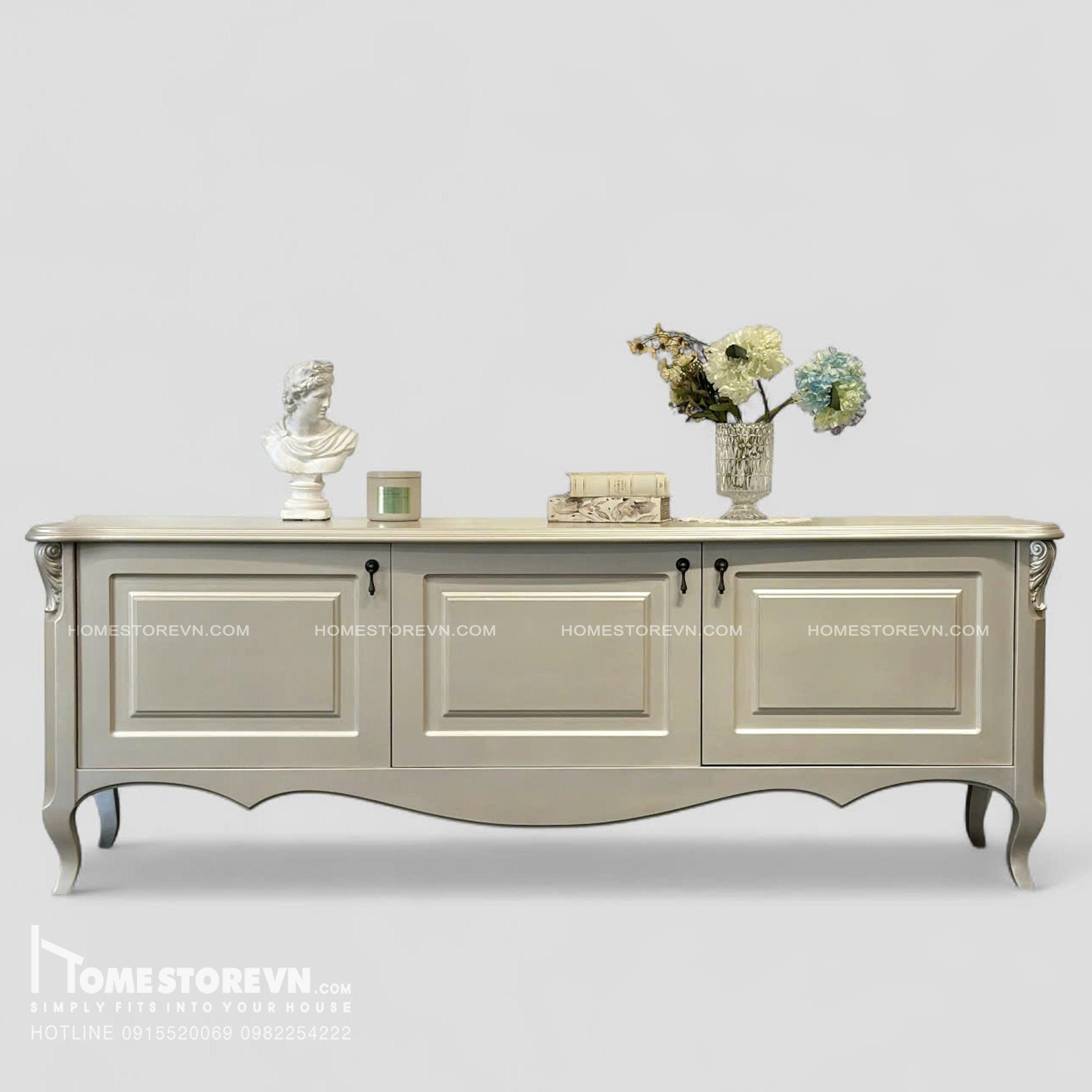 Kệ tivi vintage Champagne - KTV3