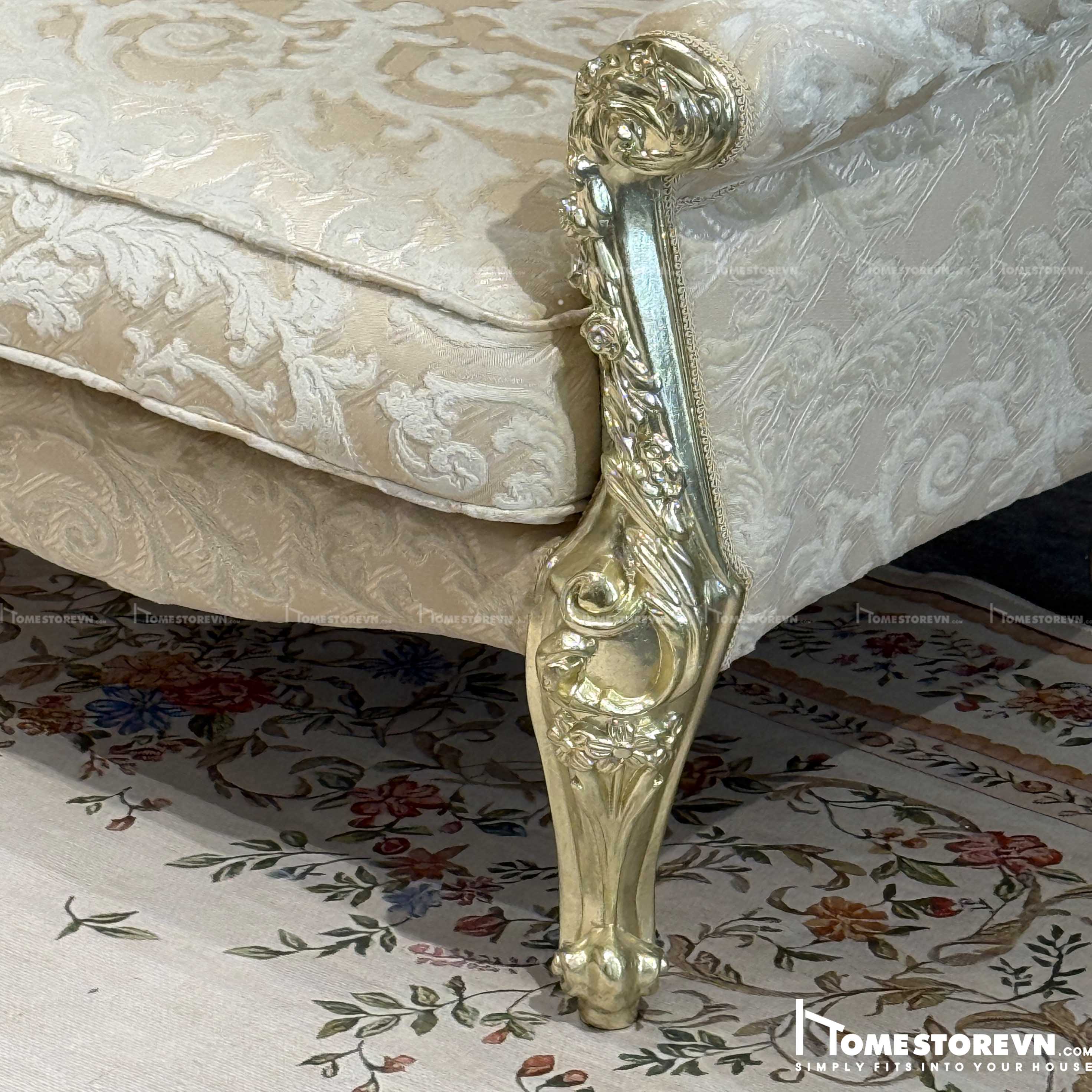 Sofa cổ điển dát vàng 2m - SF20