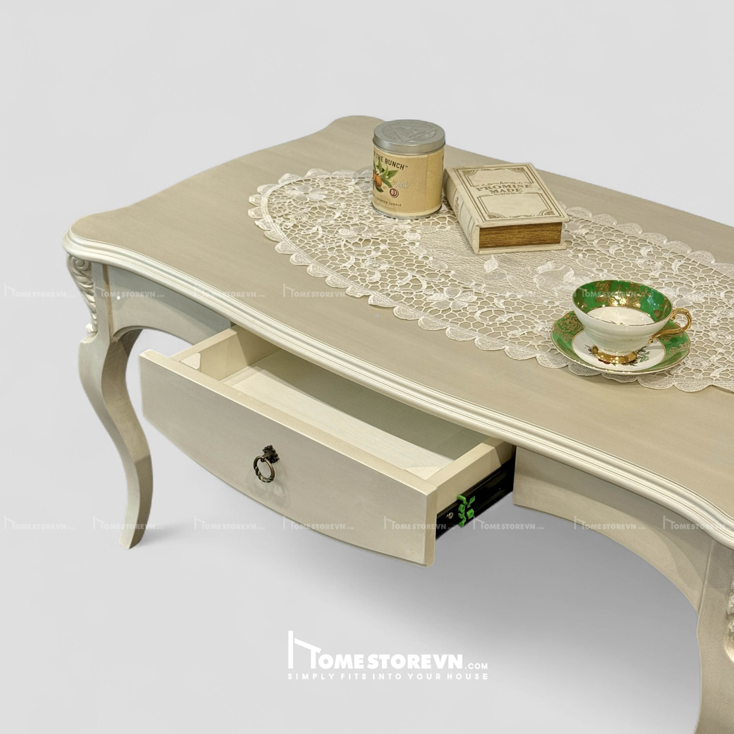 Bàn trà cổ điển Champagne - BTR15