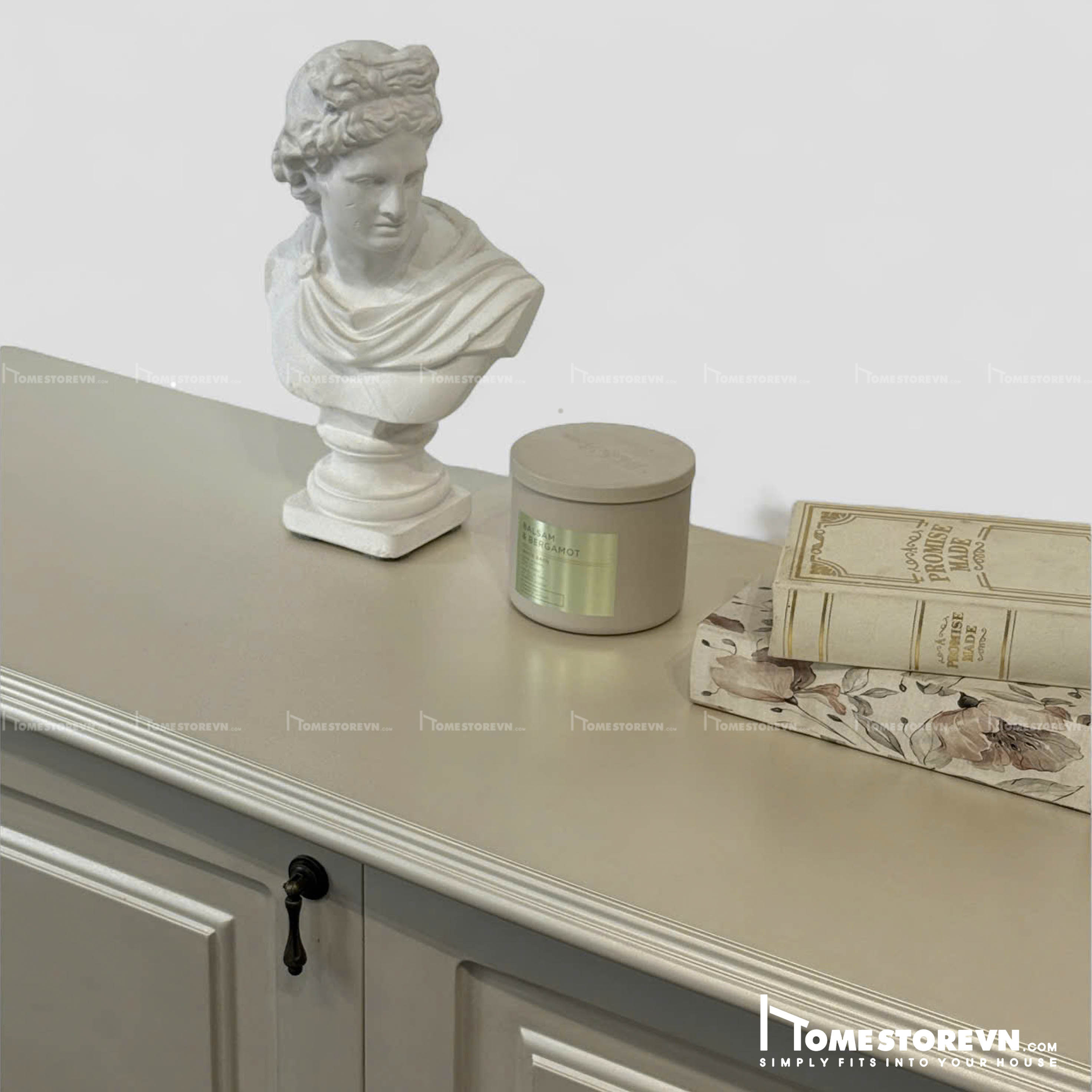 Kệ tivi vintage Champagne - KTV3