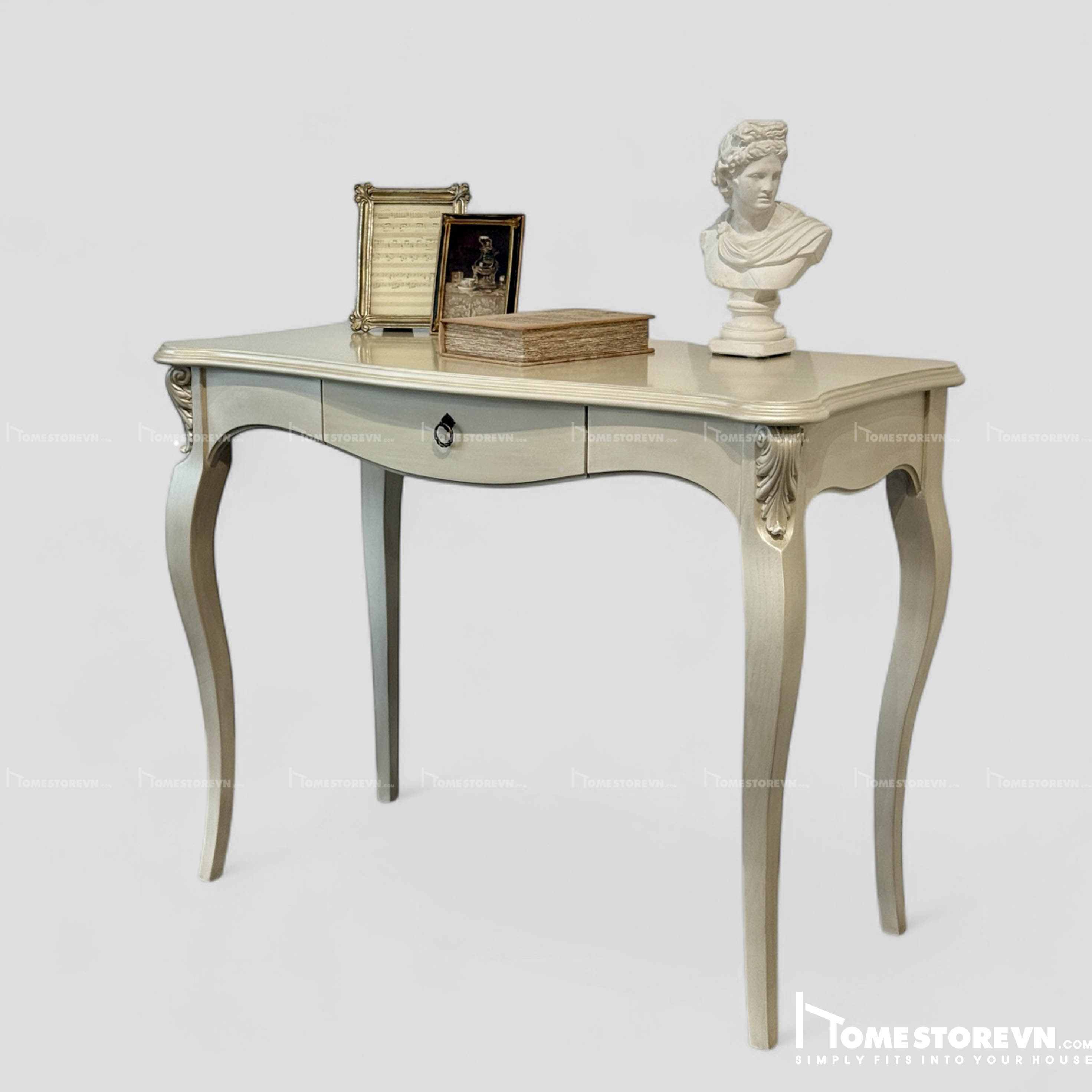 Bàn làm việc chân cong Champagne - BLV3