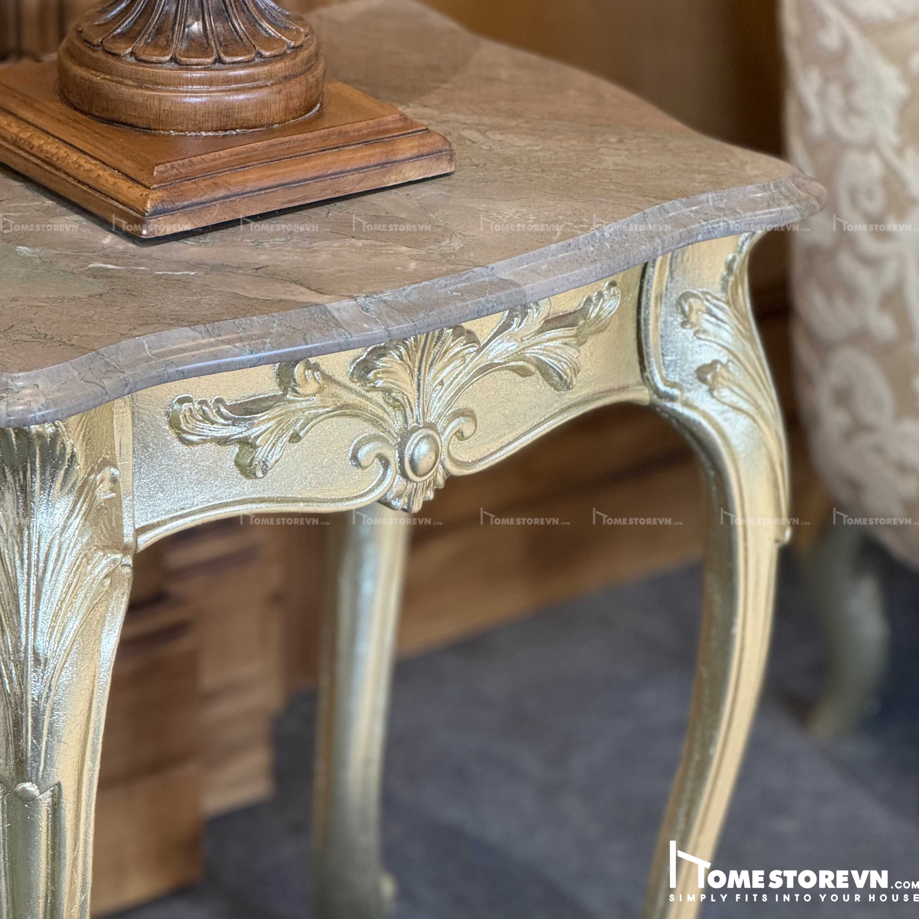 Tab vuông mặt đá dát vàng - TAP10