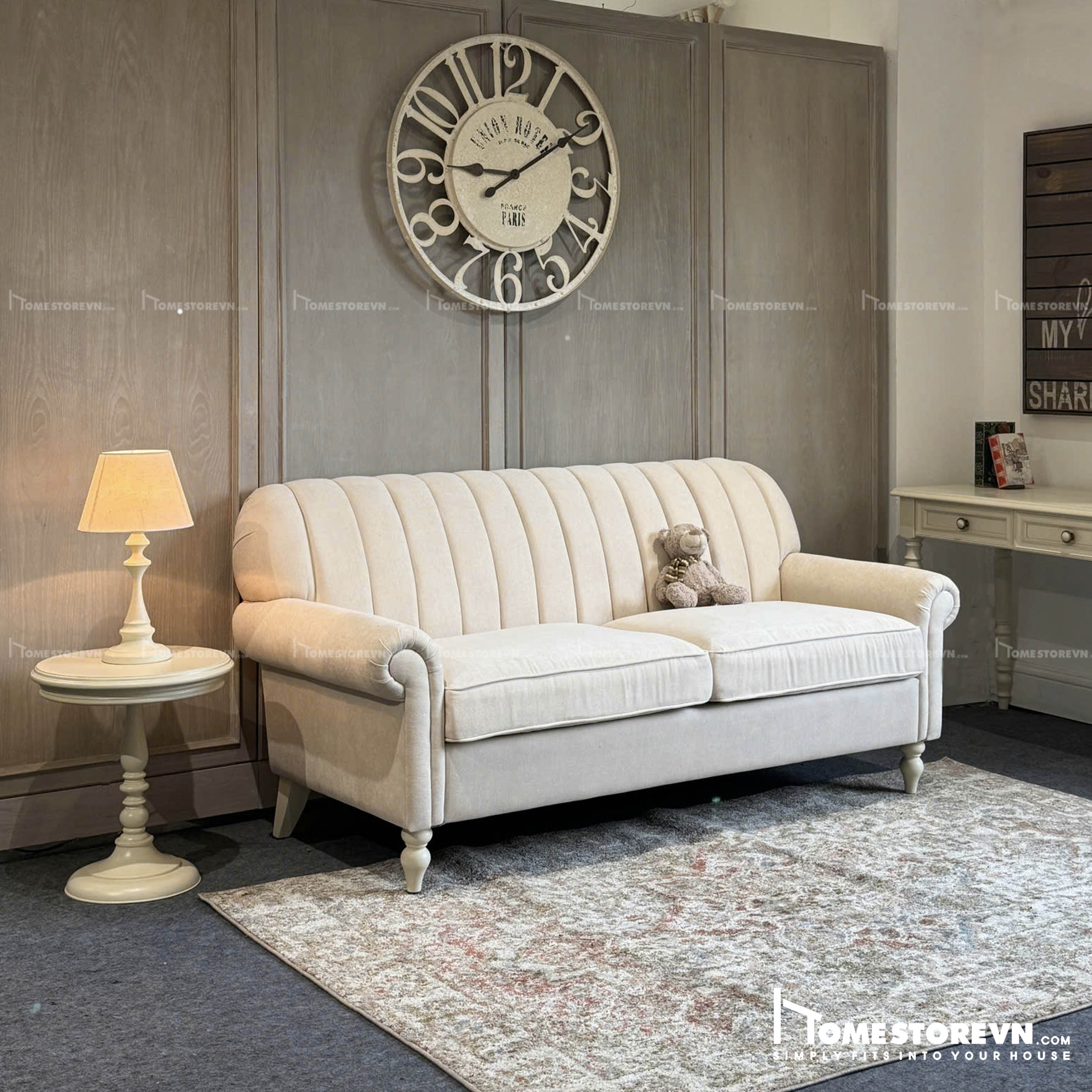 Sofa tay cuộn lưng múi dài 1m8 - SF21